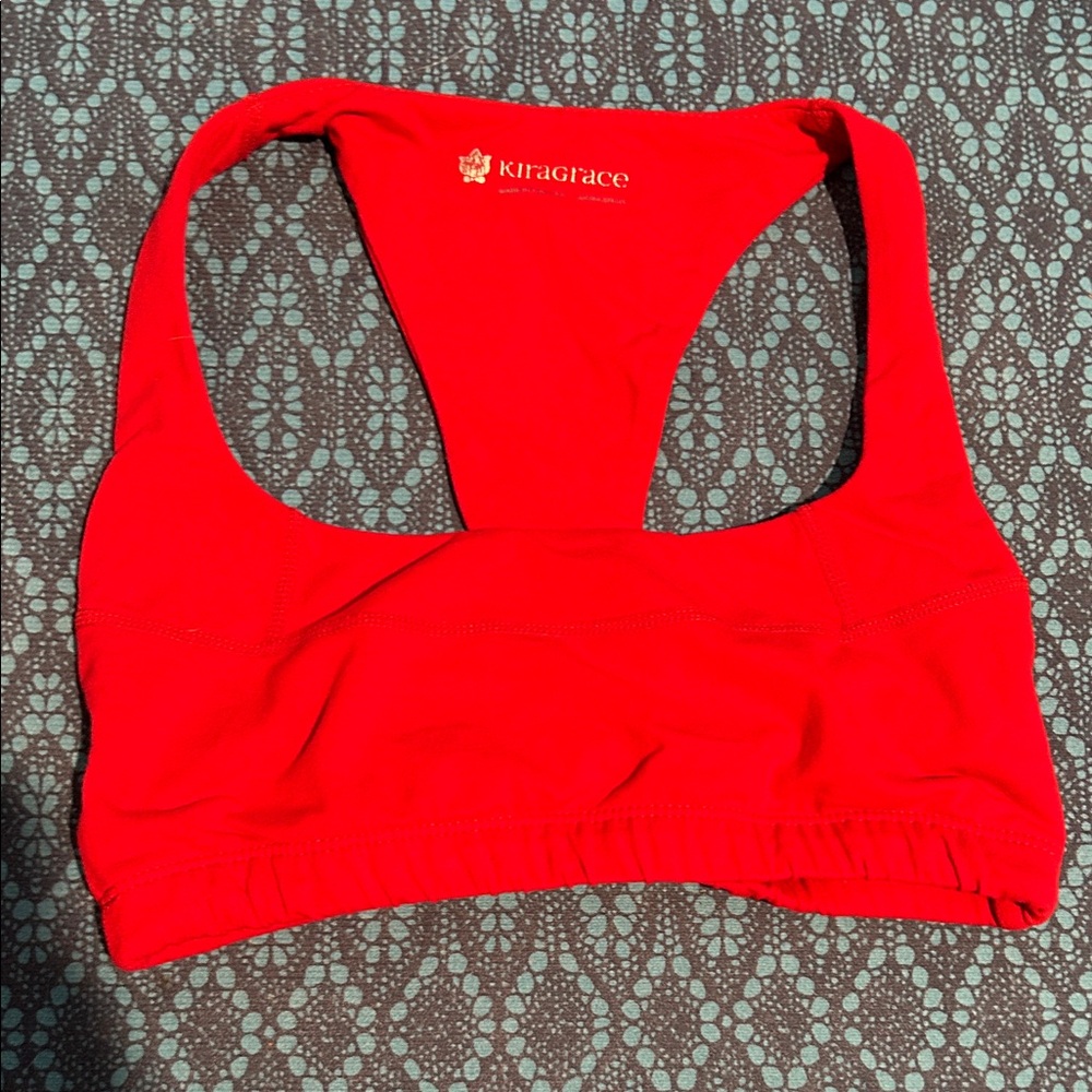 Kiragrace Women's Red Sports Bra